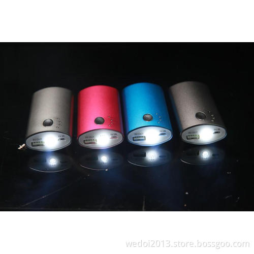4000mAh Metalic Portable Cellphone Charger with LED Light (WY-PB29)